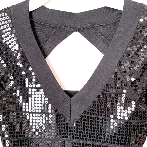 Guess by Marciano size S black sequin dress - Picture 4 of 13